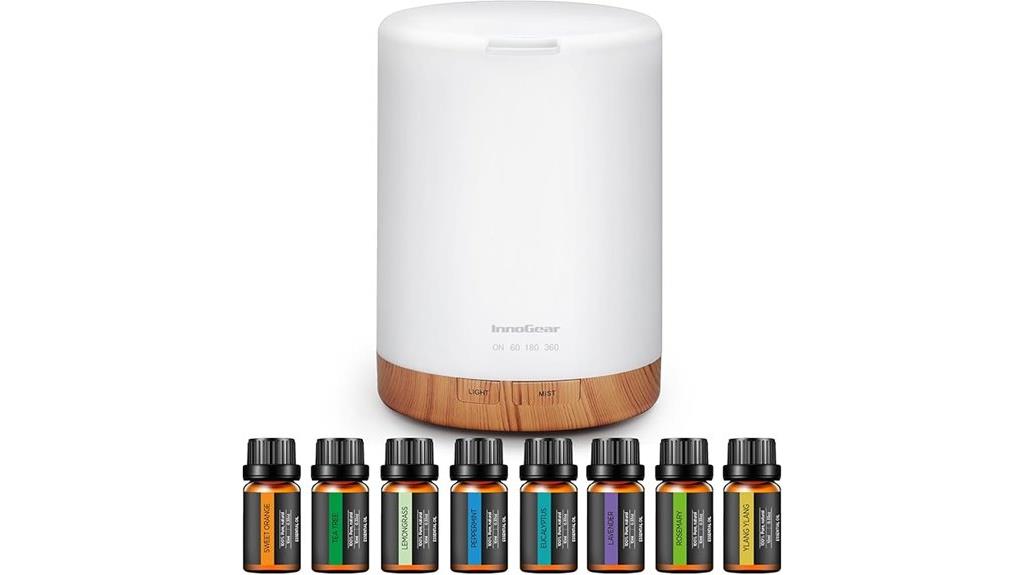 aromatherapy diffuser and oils