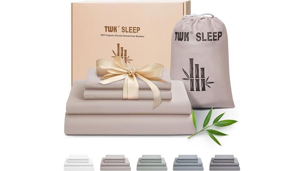 bamboo cooling king sheets