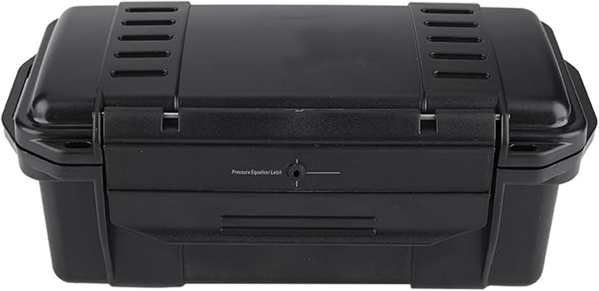 black waterproof storage containers