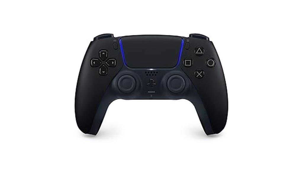 black wireless gaming controller