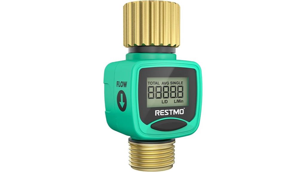 brass inlet outlet meter