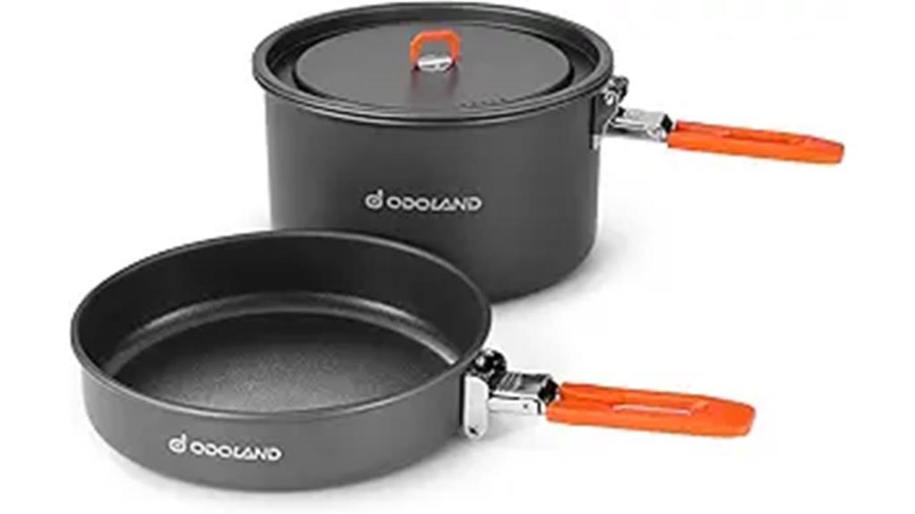 camping cookware with non stick