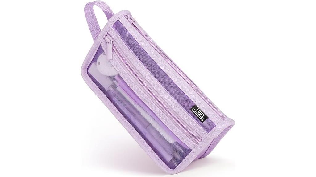 candy shaped mesh pencil case