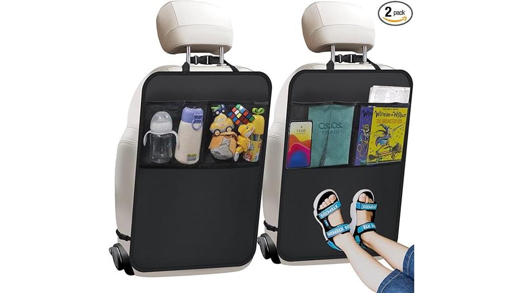 car kick mats organizer pack