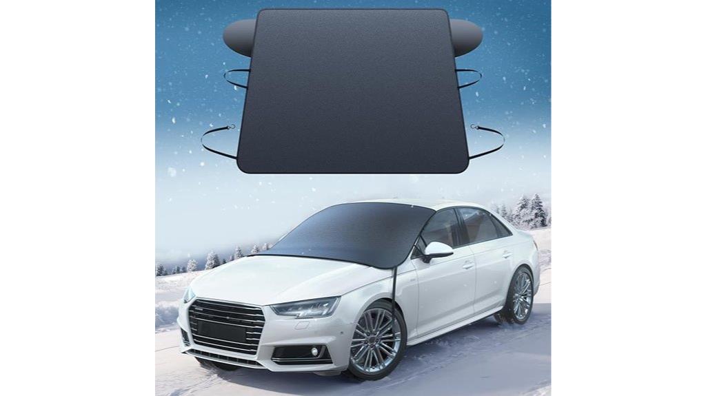 car windshield snow cover