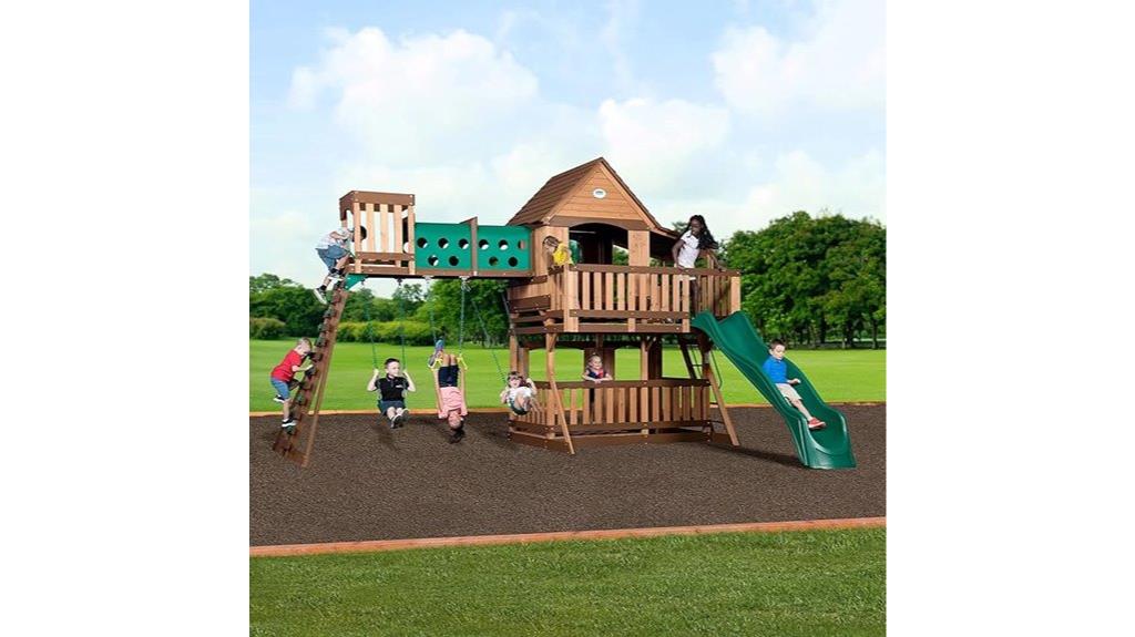 cedar backyard playset