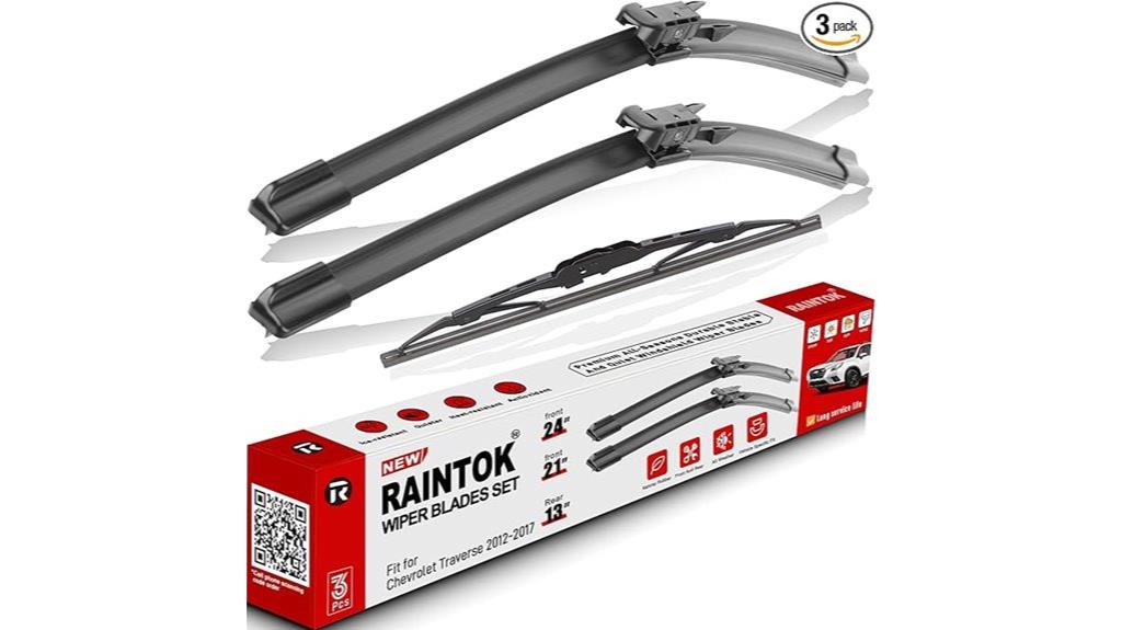 chevrolet traverse wiper set