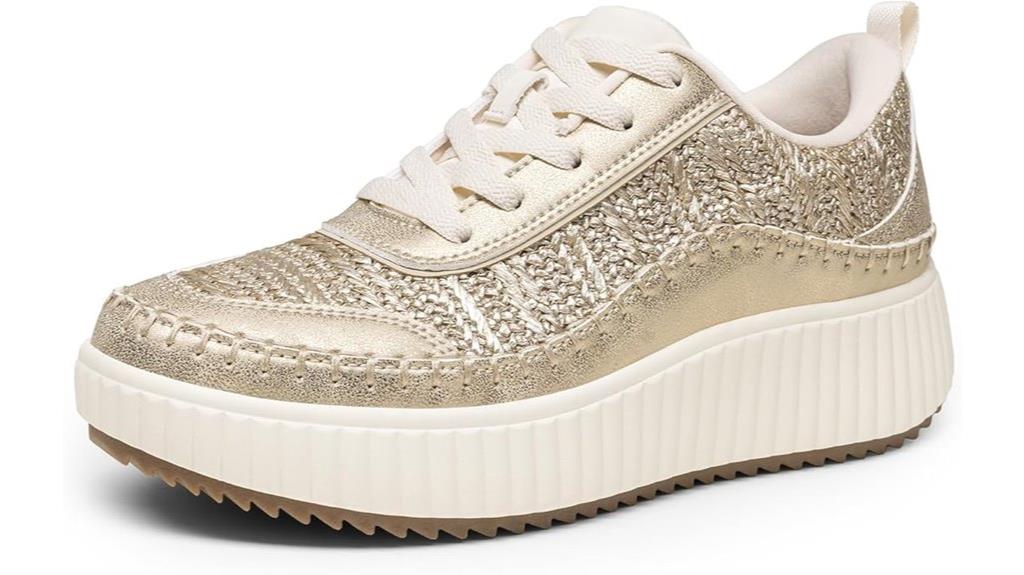 chunky tweed casual sneakers