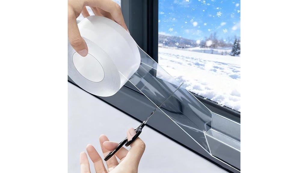 clear weatherproof window tape