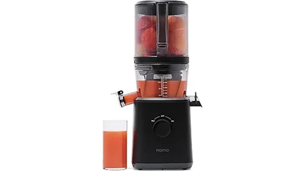 cold press juicer with wide opening