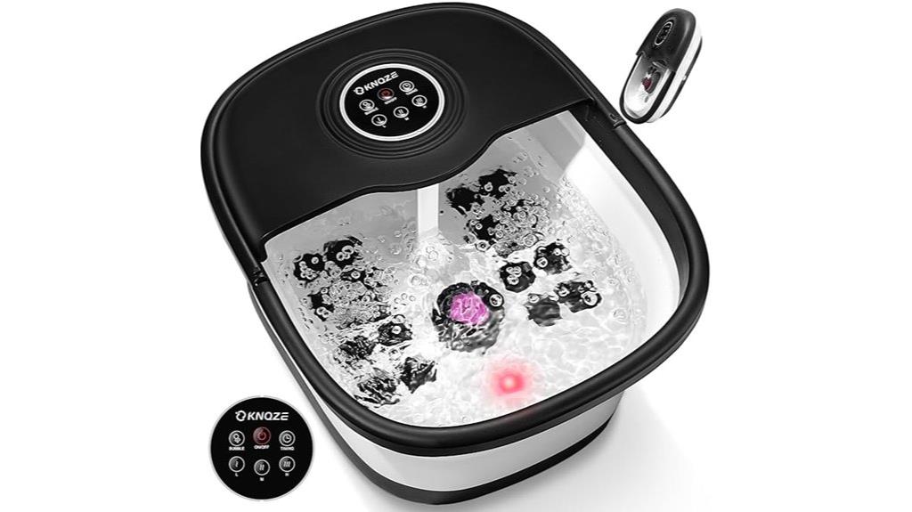 collapsible heated bubble foot spa