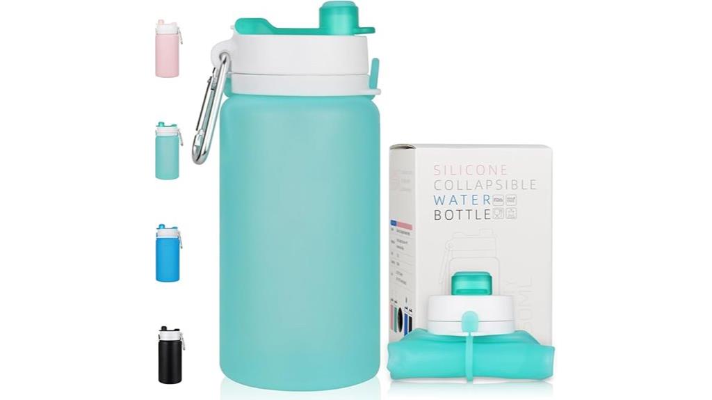 collapsible silicone travel bottle