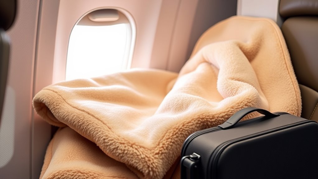 comfortable portable travel blankets