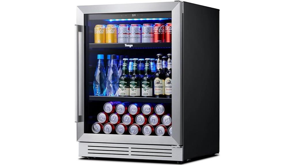 compact 24 inch beverage cooler