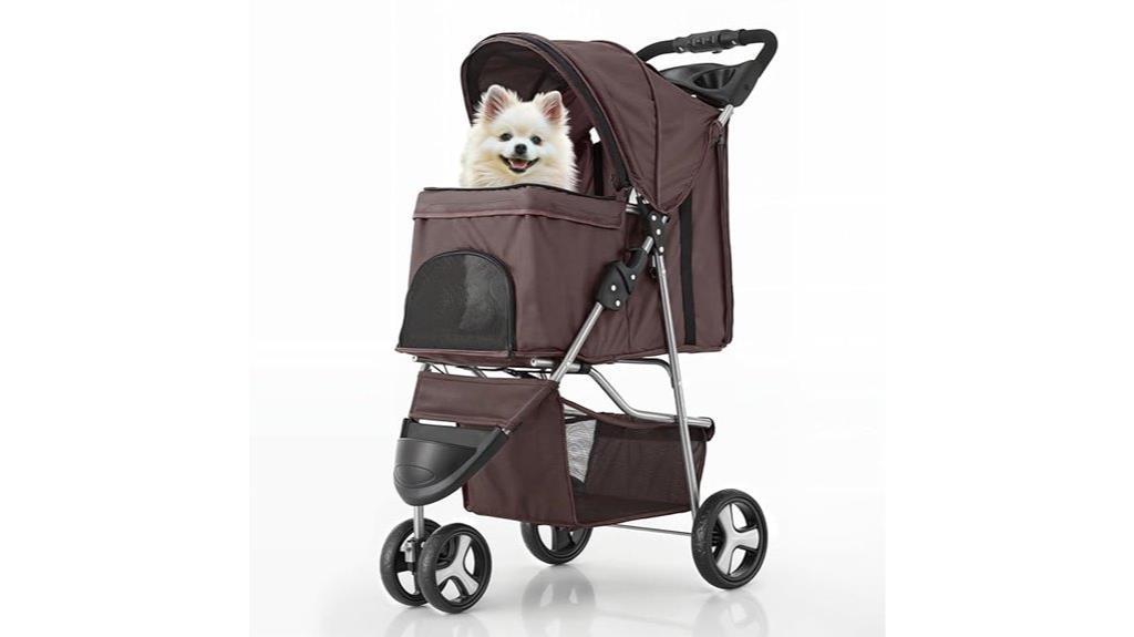 compact small dog stroller
