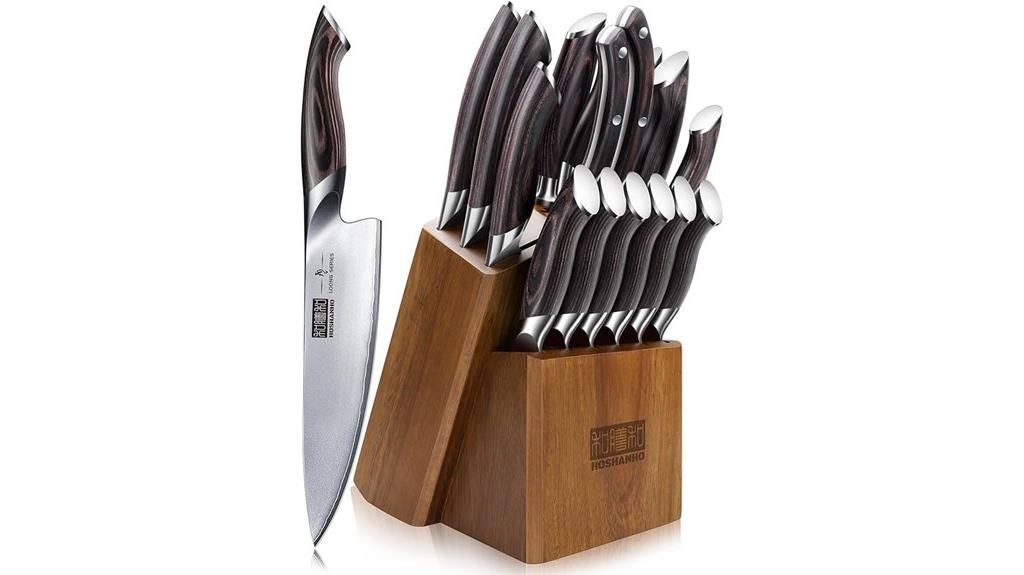 complete 16 piece knife set
