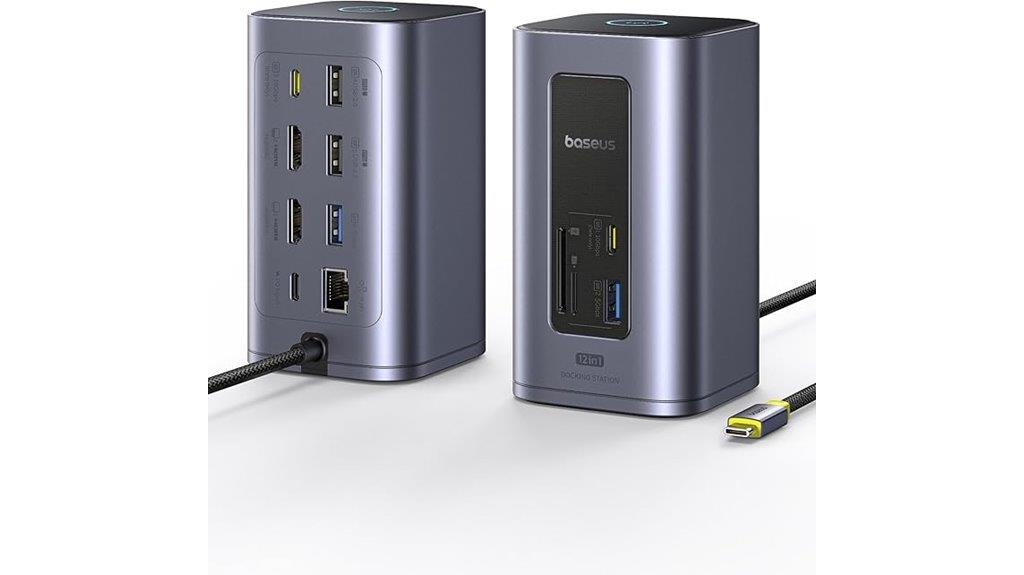 comprehensive dual monitor dock