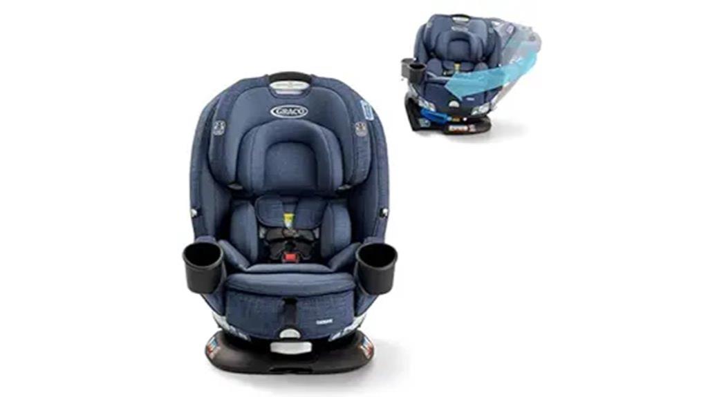 convertible car seat with rotation