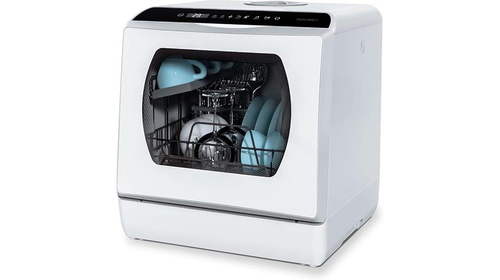 countertop dishwasher with five programs