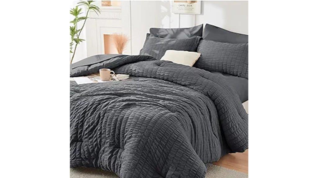 dark grey king comforter set