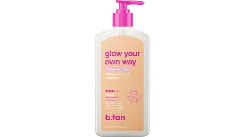 dark self tanner lotion