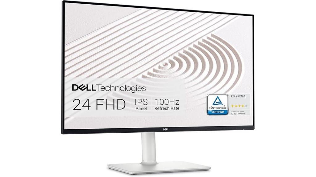 dell 23 8 inch white monitor