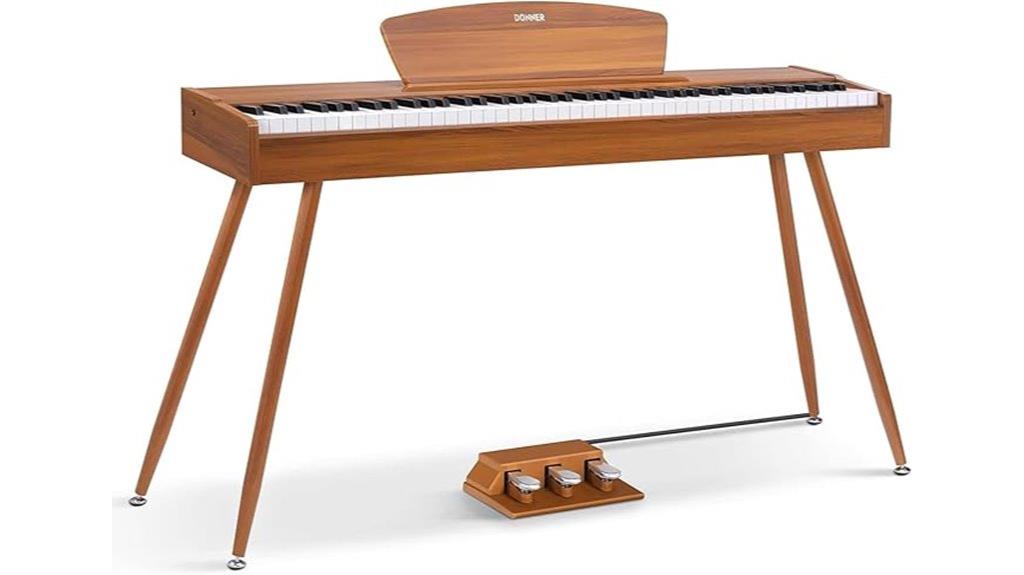 digital piano with 88 keys