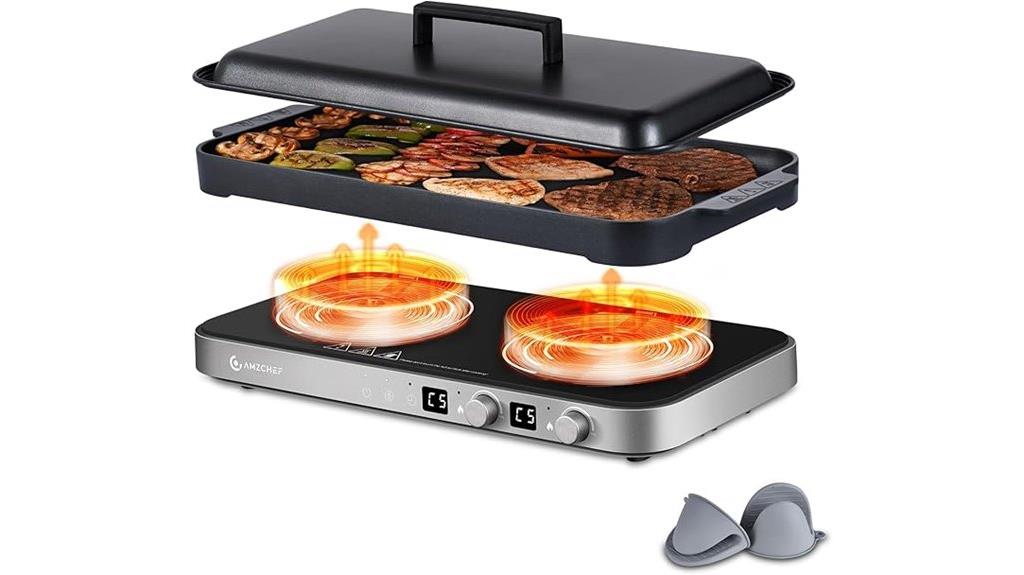 double induction cooktop appliance