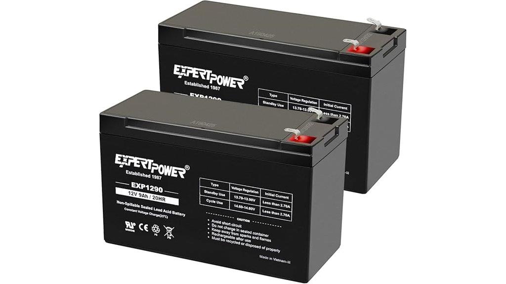 dual 12v 9ah batteries