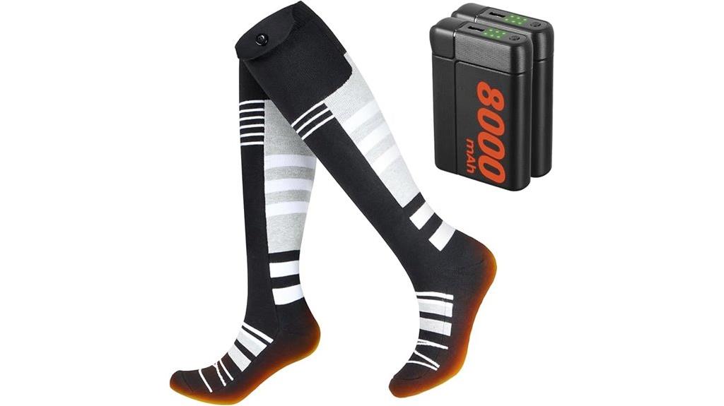 dual 8000mah heated socks