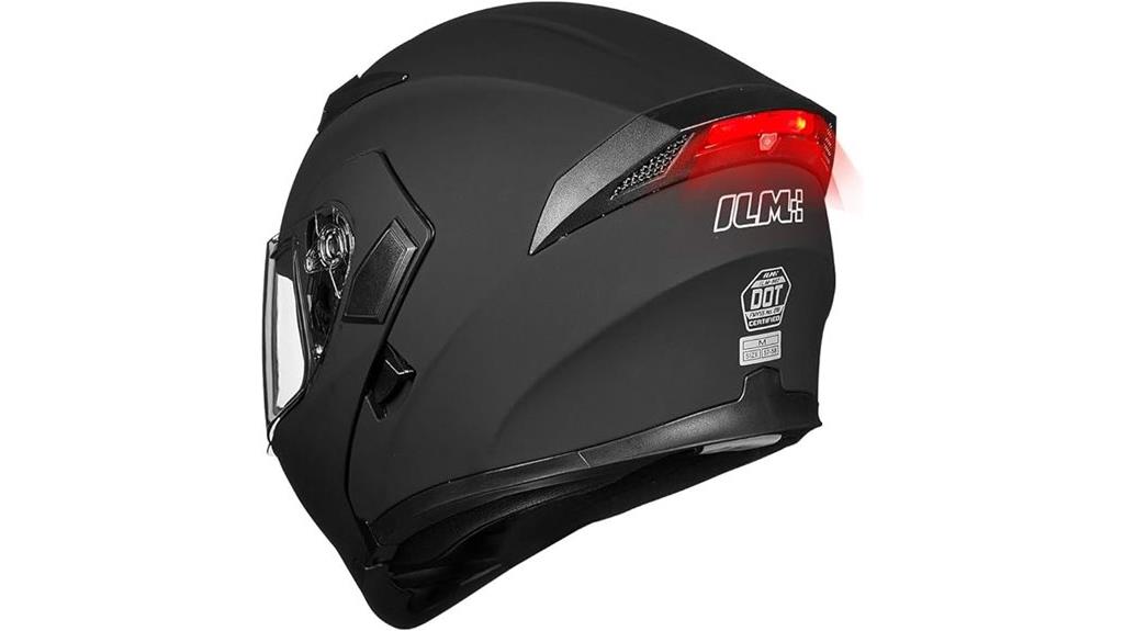 dual visor flip up helmet