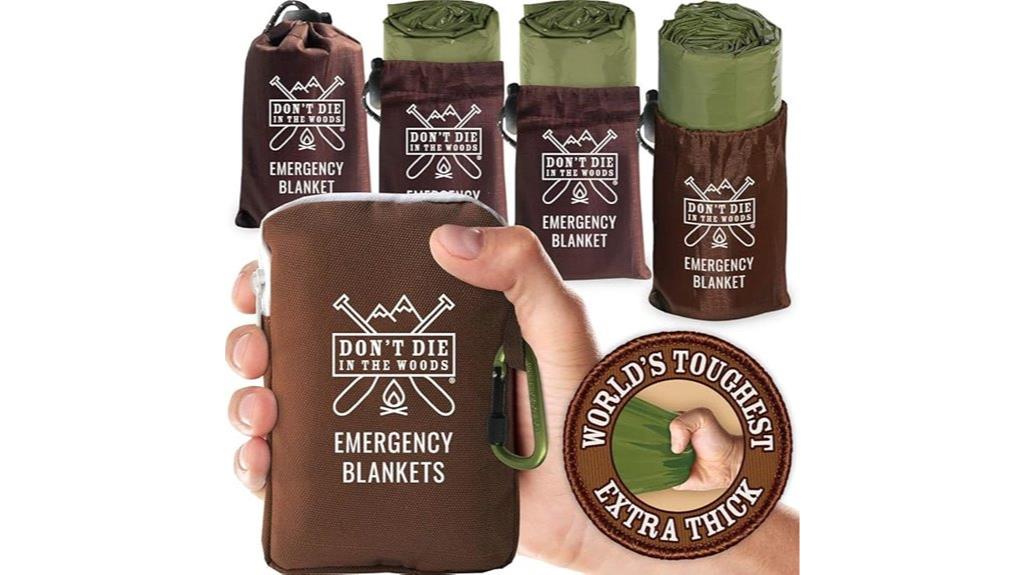 durable emergency blanket set
