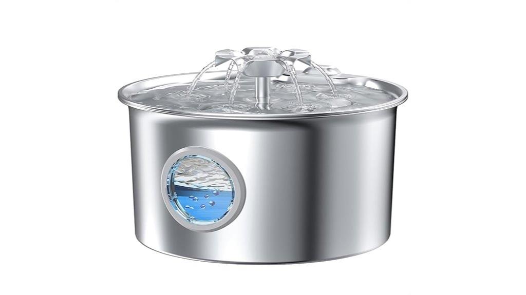 durable stainless cat fountain