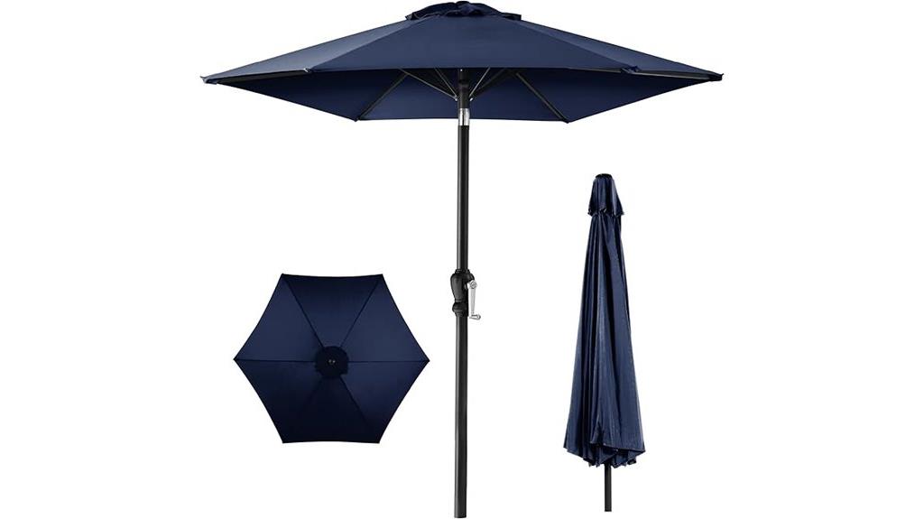 durable steel market umbrella