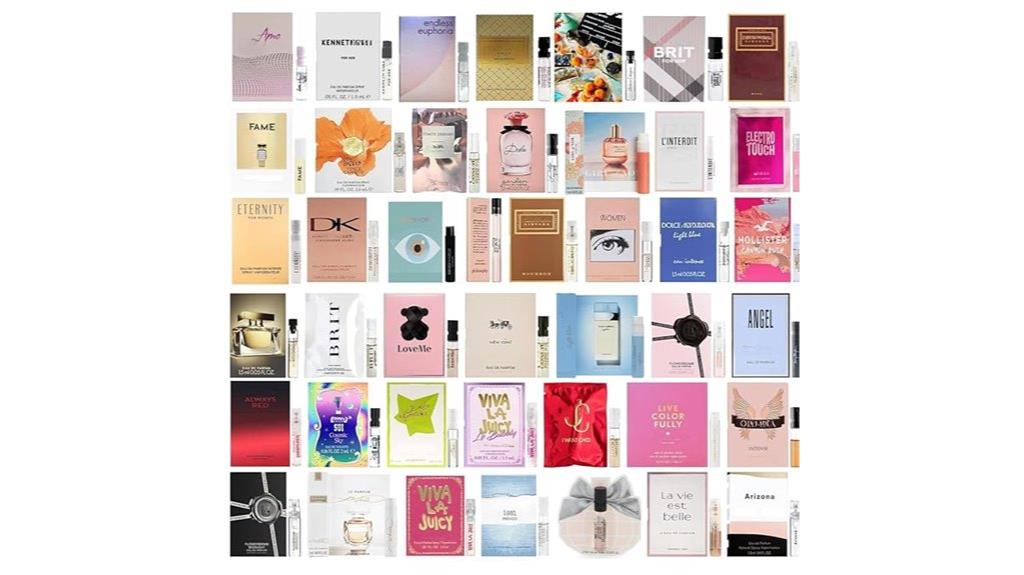 eight designer fragrance samples