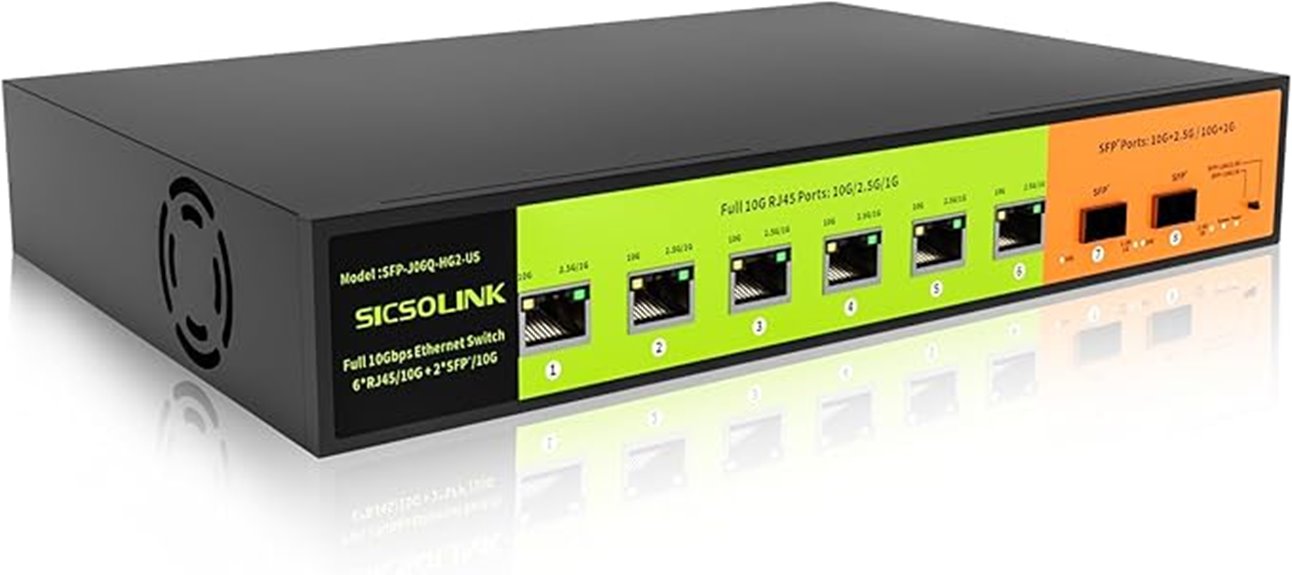 eight port 10g switch