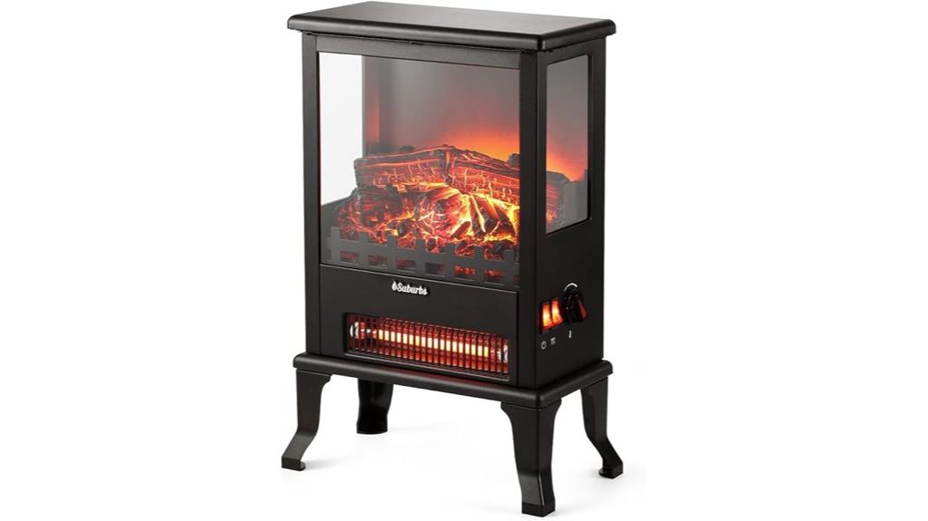 electric fireplace stove infrared model ts17q