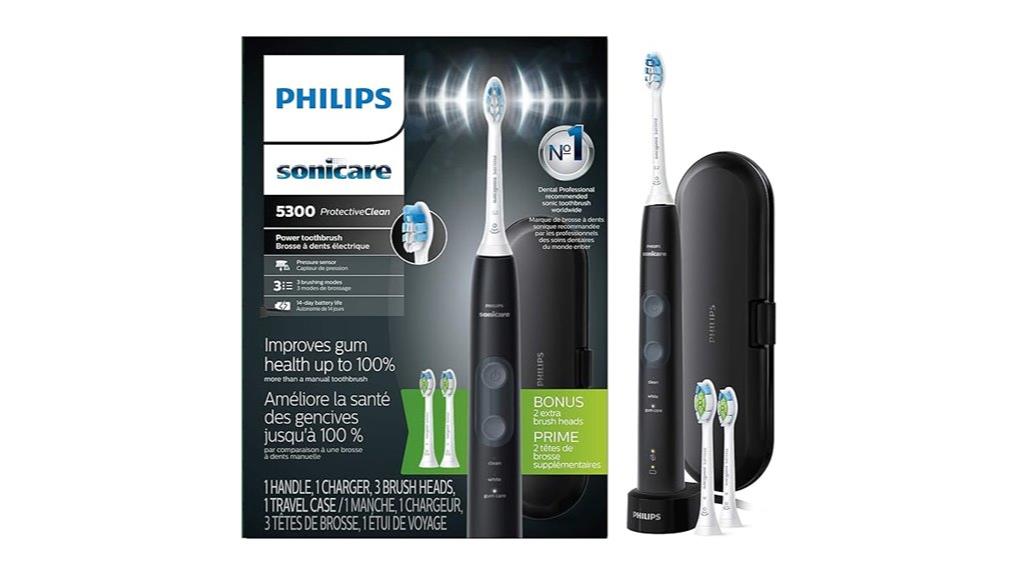 electric toothbrush with pressure sensor