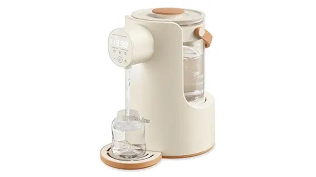 electric water warmer with glass