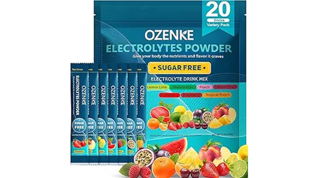 electrolyte hydration powder sticks