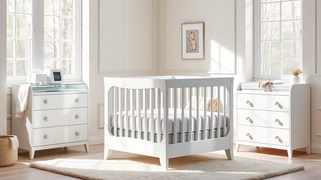 elegant convertible baby cribs