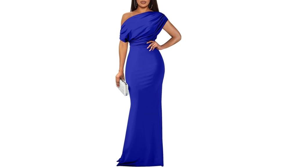 elegant sleeveless off shoulder dress