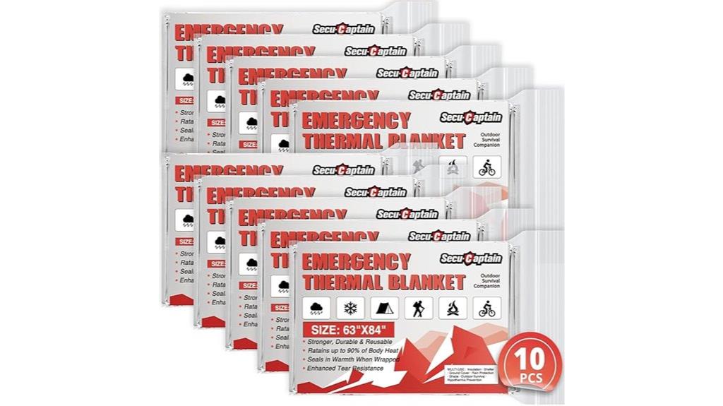 emergency thermal blanket pack