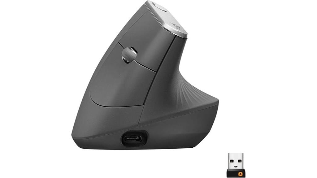 ergonomic rechargeable wireless mouse