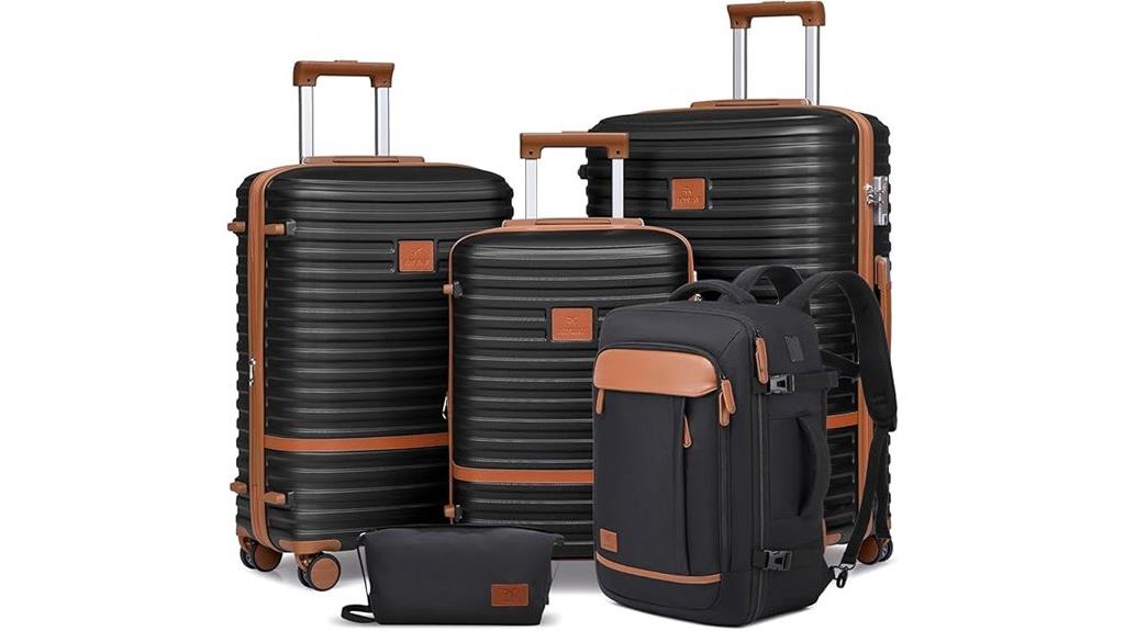 expandable luggage with spinner wheels