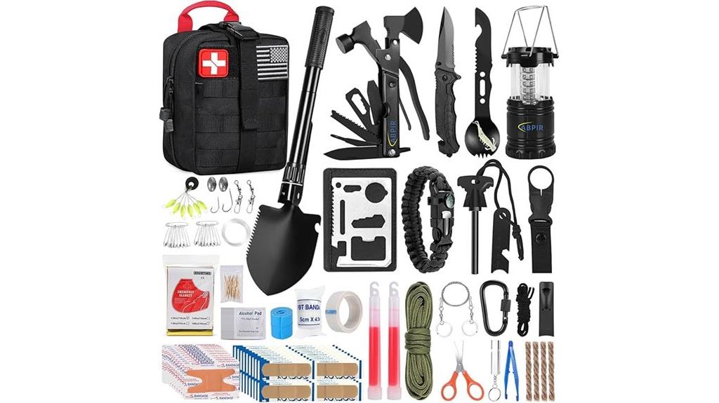 extensive outdoor survival kit