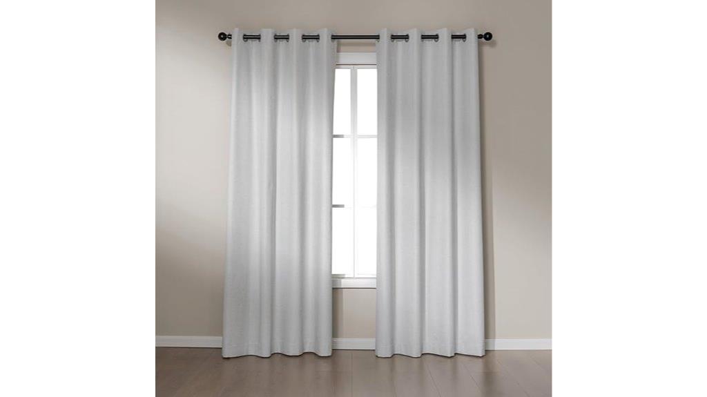 faux linen blackout curtains