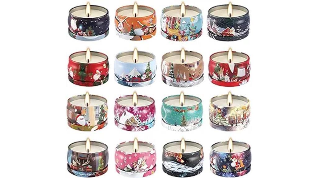 festive aromatherapy candle set