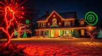 festive holiday light projectors