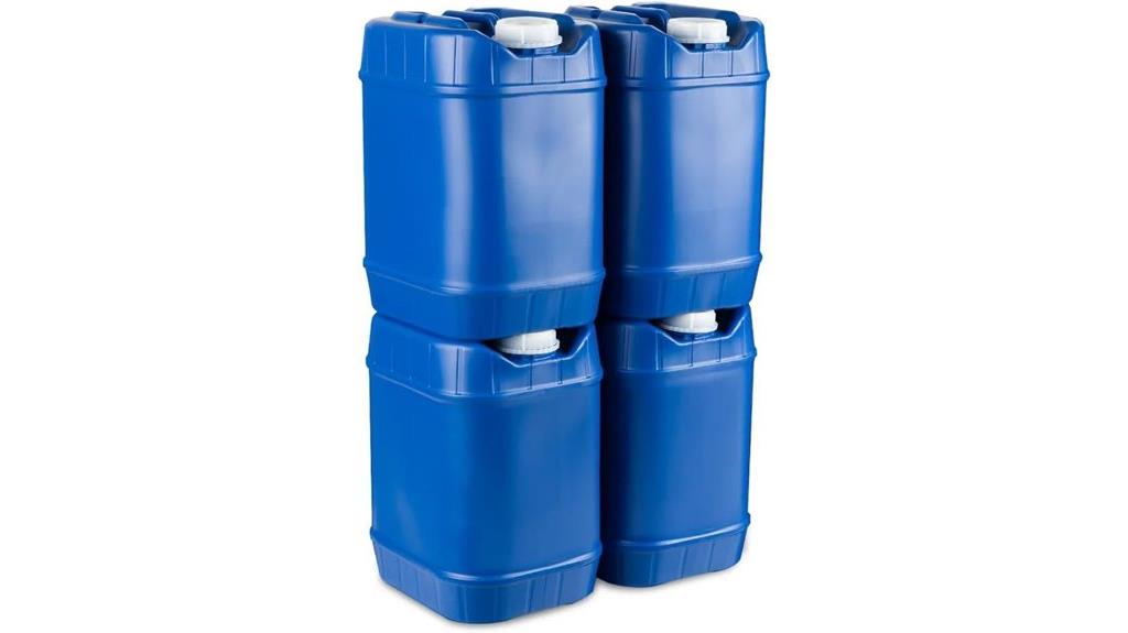 five gallon stackable water containers